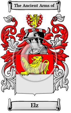 Elz Family Crest/Coat of Arms
