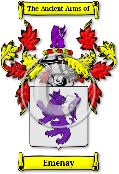 Emenay Family Crest Download (jpg) Legacy Series - 150 DPI