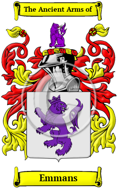 Emmans Family Crest/Coat of Arms