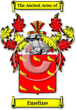 Emeline Family Crest Download (JPG) Legacy Series - 600 DPI