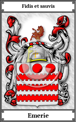 Emerie Family Crest Download (JPG)  Book Plated - 150 DPI