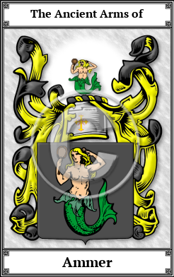Ammer Family Crest Download (JPG)  Book Plated - 150 DPI