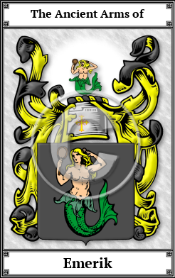 Emerik Family Crest Download (JPG) Book Plated - 600 DPI