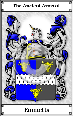Emmetts Family Crest Download (JPG) Book Plated - 600 DPI