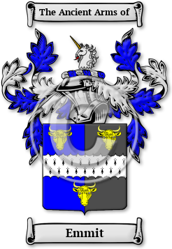 Emmit Family Crest Download (jpg) Legacy Series - 150 DPI