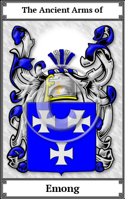 Emong Family Crest Download (JPG)  Book Plated - 150 DPI