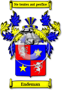 Endeman Family Crest Download (JPG) Legacy Series - 600 DPI