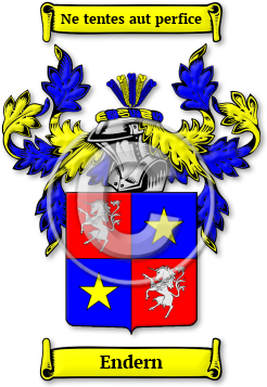 Endern Family Crest Download (jpg) Legacy Series - 150 DPI