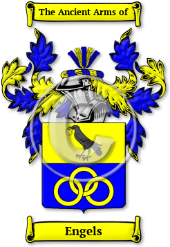 Engels Family Crest Download (jpg) Legacy Series - 150 DPI