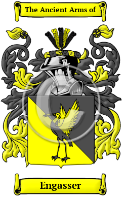 Engasser Family Crest/Coat of Arms