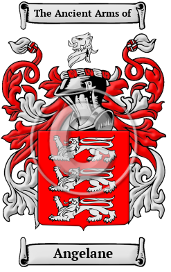 Angelane Family Crest/Coat of Arms