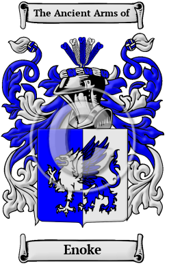 Enoke Family Crest Download (JPG) Heritage Series - 300 DPI