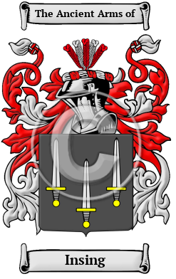 Insing Family Crest Download (JPG) Heritage Series - 600 DPI