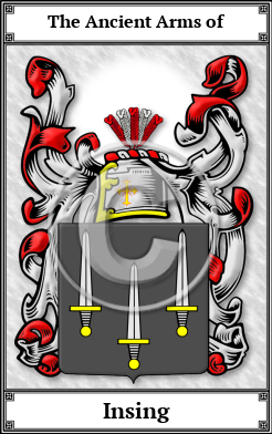 Insing Family Crest Download (JPG)  Book Plated - 150 DPI