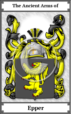 Epper Family Crest Download (JPG)  Book Plated - 150 DPI