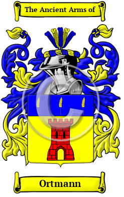 Ortmann Family Crest/Coat of Arms