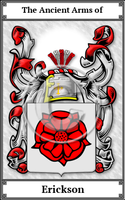 Erickson Family Crest Download (JPG)  Book Plated - 150 DPI