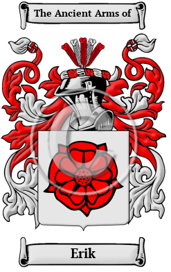 Erik Family Crest Download (JPG) Heritage Series - 600 DPI