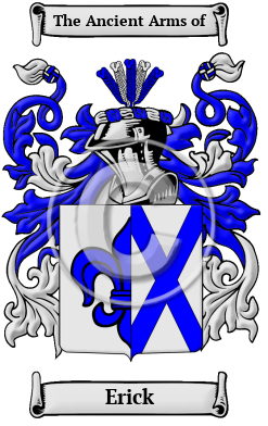 Erick Family Crest/Coat of Arms