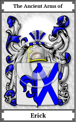 Erick Family Crest Download (JPG) Book Plated - 600 DPI