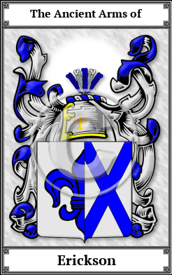 Erickson Family Crest Download (JPG)  Book Plated - 150 DPI