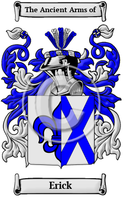 Erick Family Crest Download (JPG) Heritage Series - 600 DPI