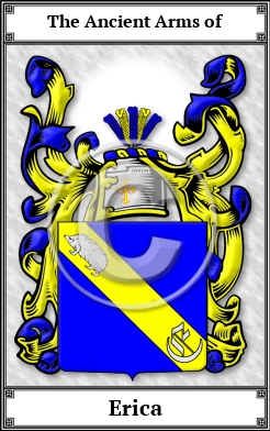 Erica Family Crest Download (JPG) Book Plated - 600 DPI