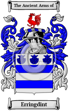 Erringdint Family Crest/Coat of Arms