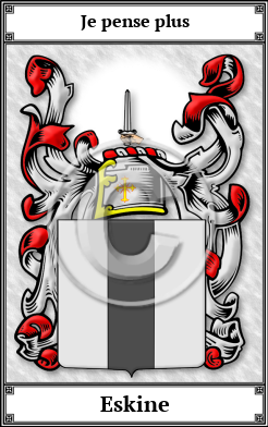 Eskine Family Crest Download (JPG)  Book Plated - 150 DPI