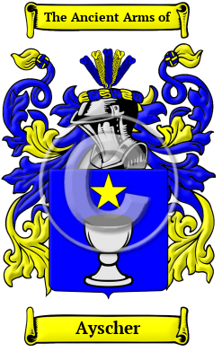 Ayscher Family Crest/Coat of Arms