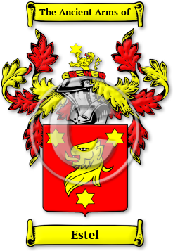 Estel Family Crest Download (JPG) Legacy Series - 600 DPI