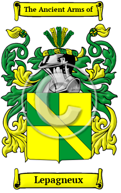 Lepagneux Family Crest/Coat of Arms