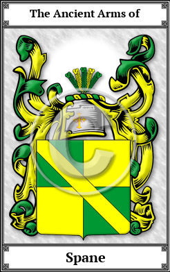 Spane Family Crest Download (JPG) Book Plated - 600 DPI