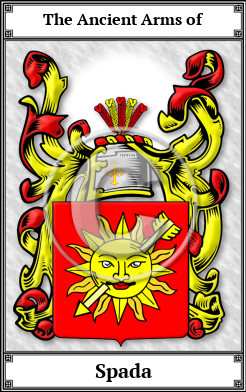 Spada Family Crest Download (JPG)  Book Plated - 150 DPI