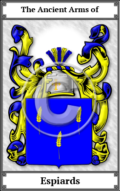 Espiards Family Crest Download (JPG) Book Plated - 600 DPI