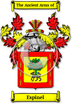 Espinel Family Crest Download (jpg) Legacy Series - 150 DPI