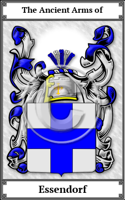 Essendorf Family Crest Download (JPG) Book Plated - 600 DPI