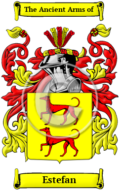 Estefan Family Crest/Coat of Arms