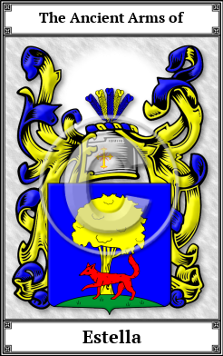 Estella Family Crest Download (JPG)  Book Plated - 150 DPI