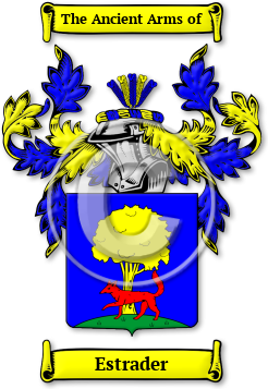 Estrader Family Crest Download (jpg) Legacy Series - 150 DPI