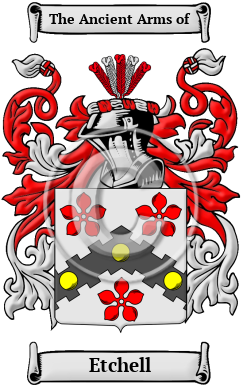 Etchell Family Crest/Coat of Arms
