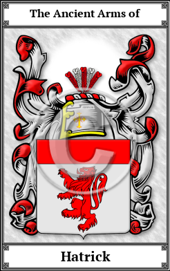 Hatrick Family Crest Download (JPG)  Book Plated - 150 DPI