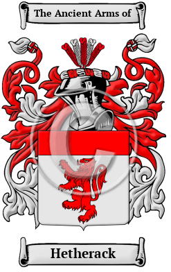Hetherack Family Crest/Coat of Arms