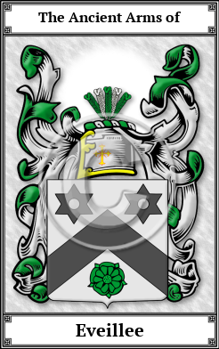 Eveillee Family Crest Download (JPG) Book Plated - 600 DPI