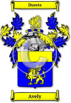 Avely Family Crest Download (jpg) Legacy Series - 150 DPI