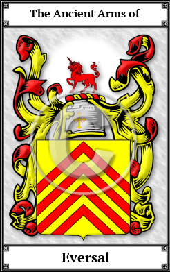 Eversal Family Crest Download (JPG)  Book Plated - 150 DPI