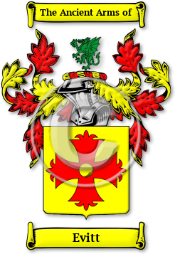 Evitt Family Crest Download (jpg) Legacy Series - 150 DPI