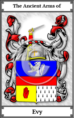 Evy Family Crest Download (JPG)  Book Plated - 150 DPI