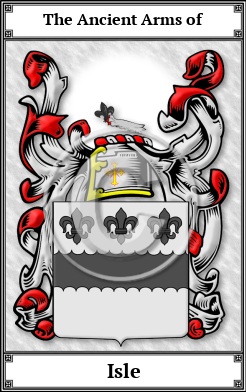 Isle Family Crest Download (JPG)  Book Plated - 150 DPI