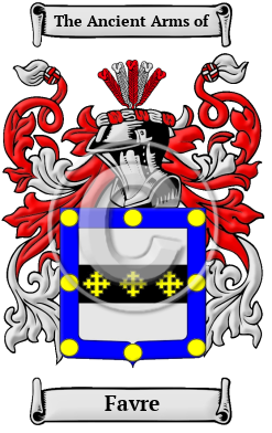 Favre Family Crest/Coat of Arms